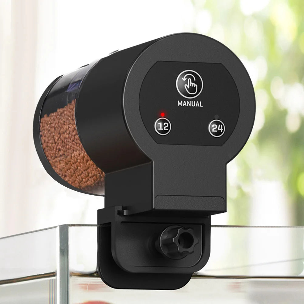 Automatic Fish Tank Feeder Large Capacity Timer Food Dispenser Intelligent Control Fish Feeder for Tank Aquariums & Pond
