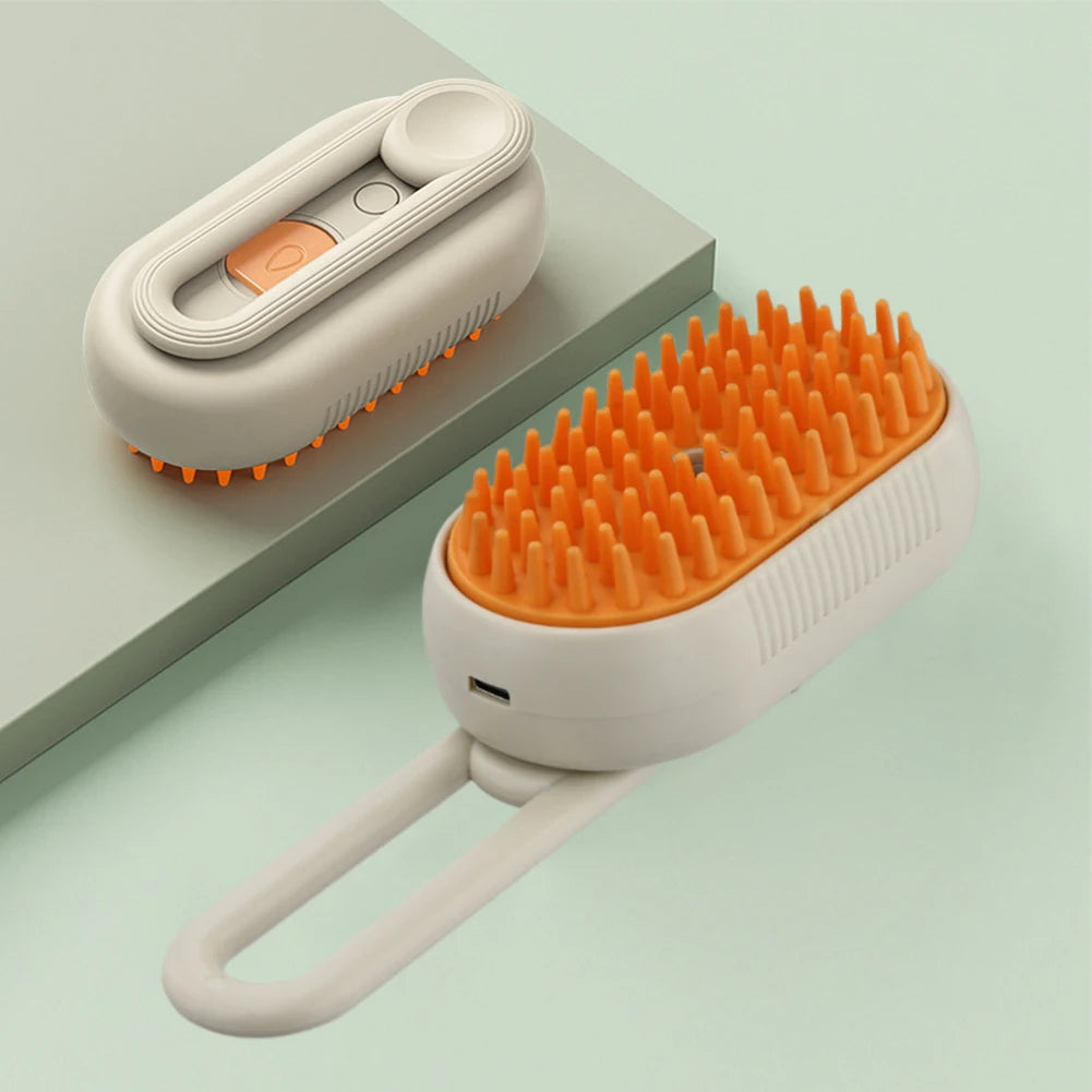 Cat Steam Brush Steamy Dog Brush 3 in 1 Electric  Dog Grooming Massage Comb for Pet Hairs
